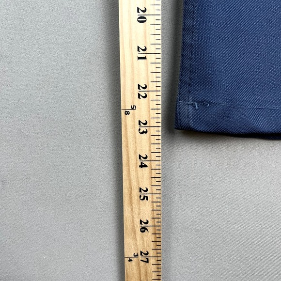 Vintage Levis Sta-Prest Pants Mens 34 Blue Straight Leg Dress Slacks Made in USA - Picture 14 of 16